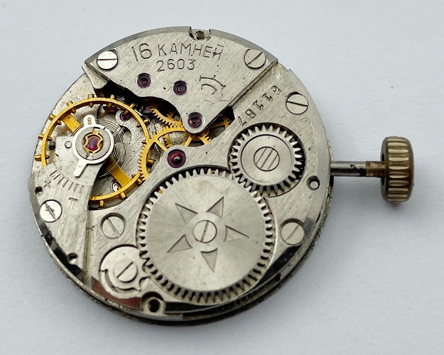 Raketa 2603 16 JEWELS MOVEMENT FOR MEN’S WRISTWATCH 100% working A958