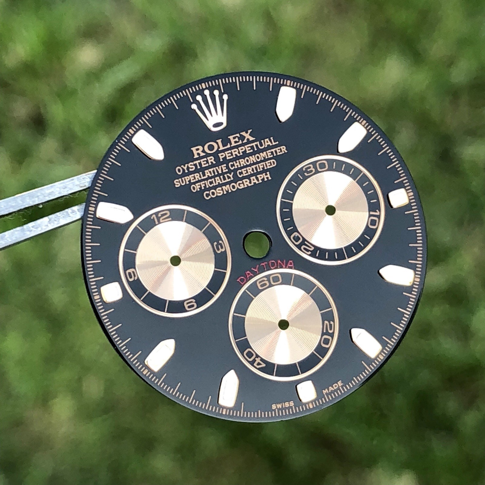 Rolex Cosmograph Daytona 116505 116515 18k Rose Gold Dial Blue Lume Original