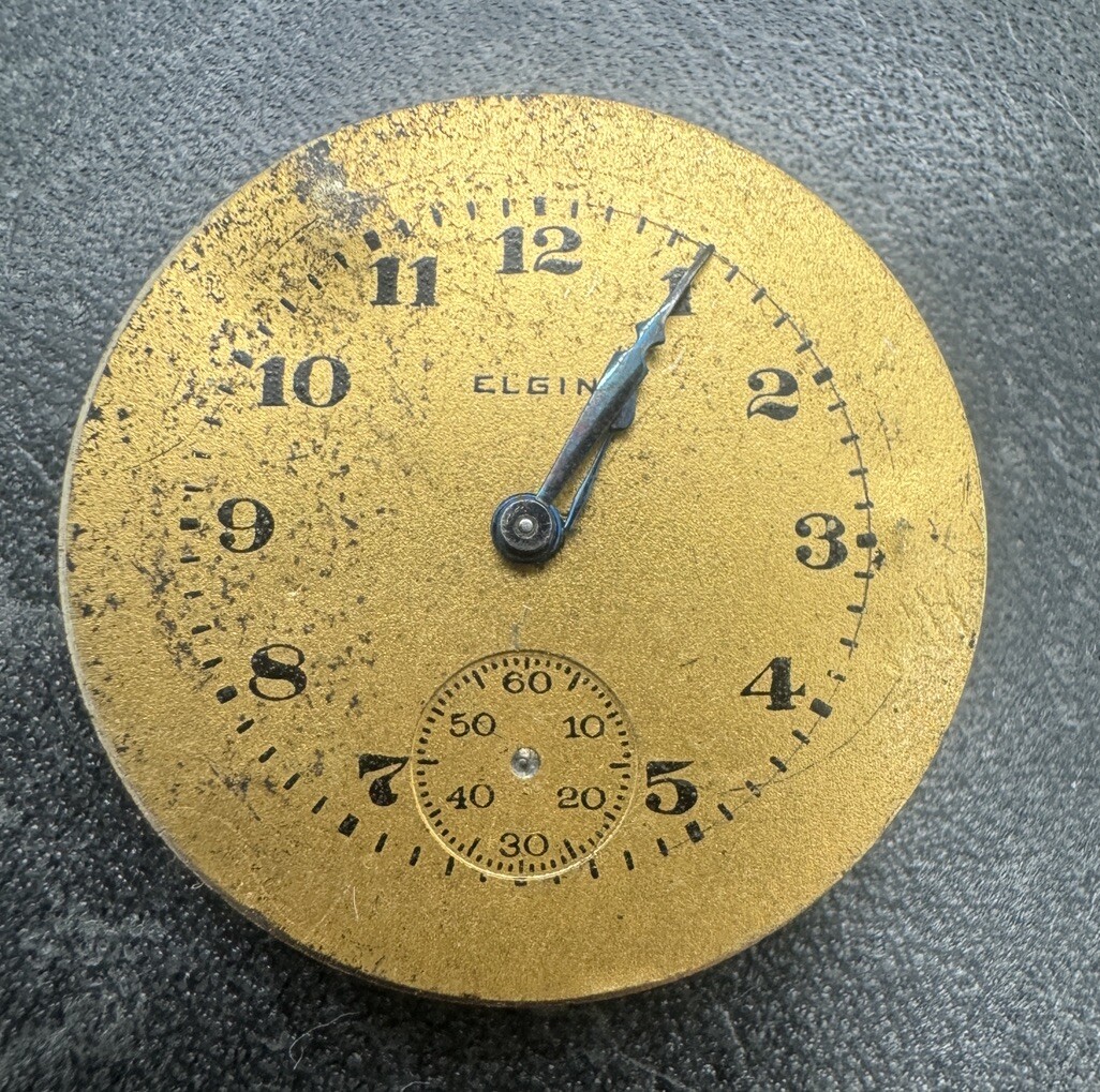 1928 ELGIN 430 6/0s Watch Movement – For Repair