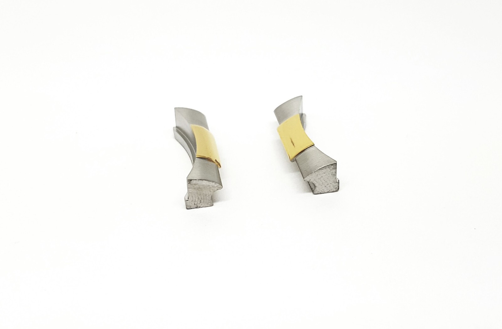 New 20mm Custom End Links 2-Tone Silver/Golden Lugs to Fits Rolex Watch