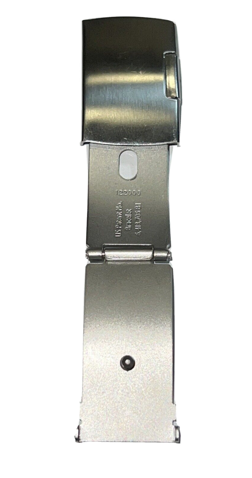Folding Clasp Catch for Leather or Full Width Bracelet With Push Button Release