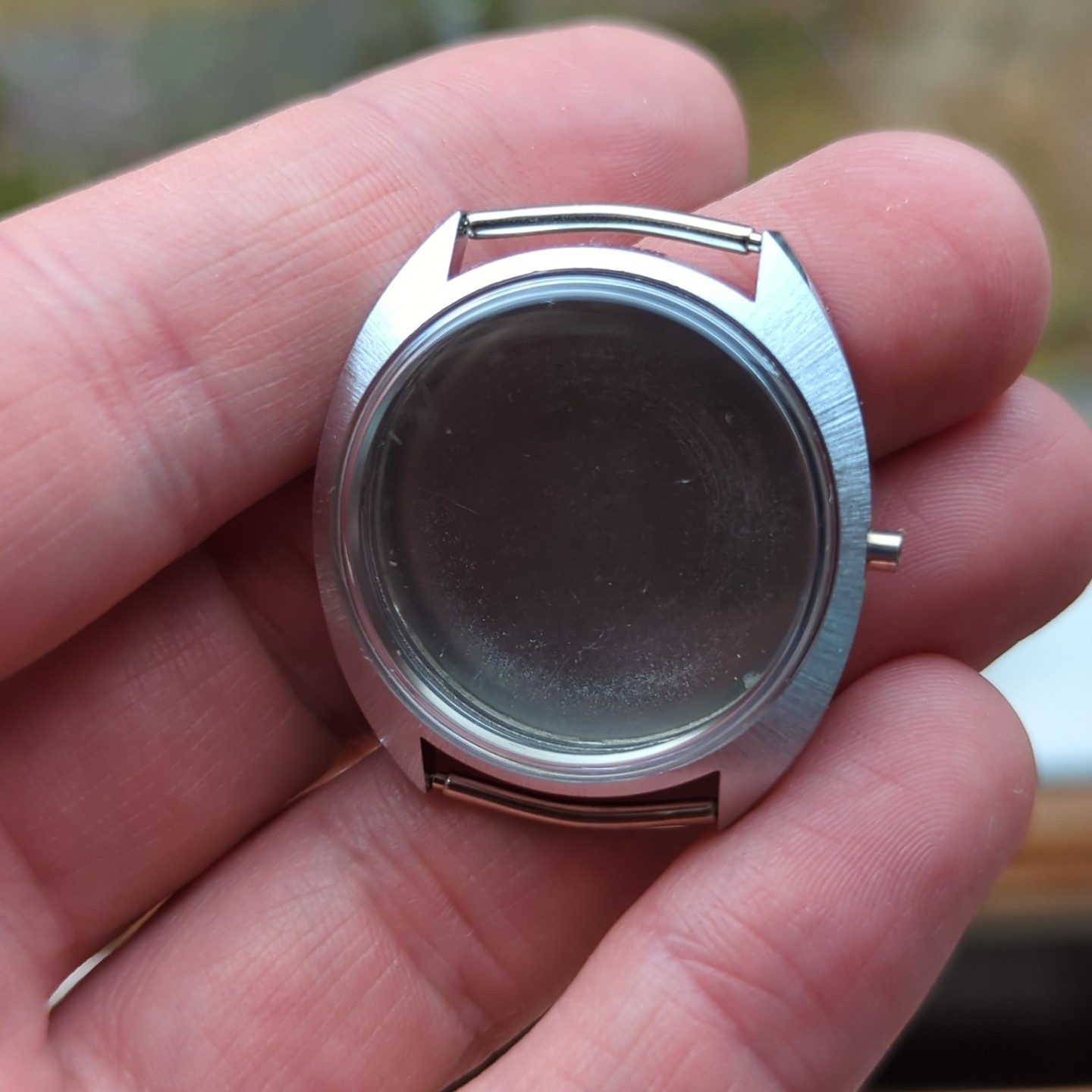1960s Swiss NOS Waterproof Vtg Watch Case 35mm For Watchmaking (Ref:AL)