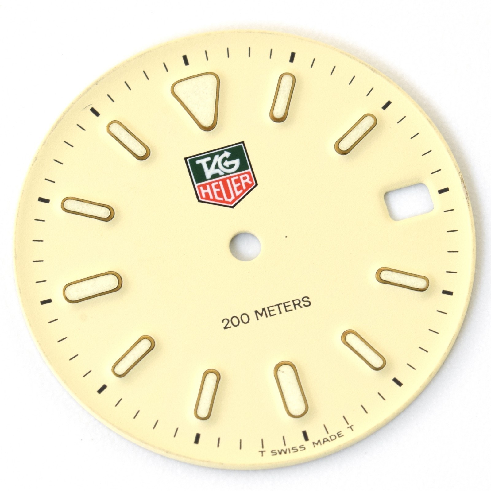 Authentic TAG Heuer 200 Meters Ladies 24.5mm White Cream Watch Face Dial