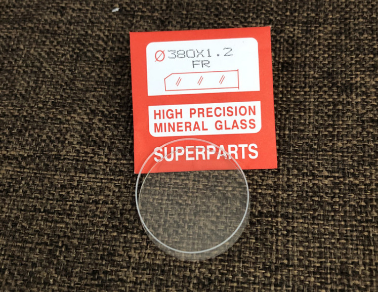 1 Set Quality Watch Glass Mineral Crystal Face Flat Round 1.2mm Ø 23.5mm to 38mm
