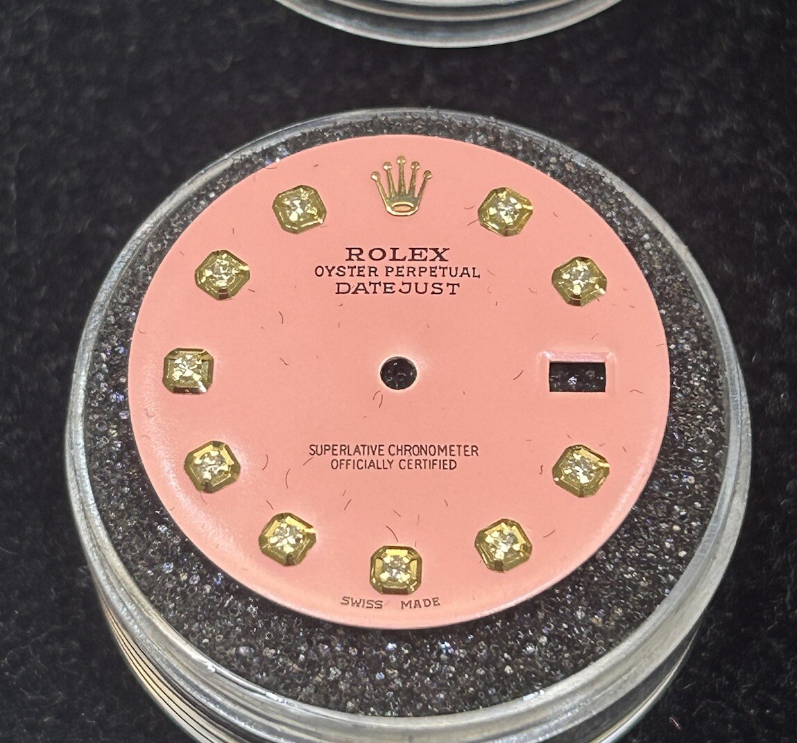 Rolex Mens Datejust Custom Pink Diamond Dial 36mm For 16013 16233 116233