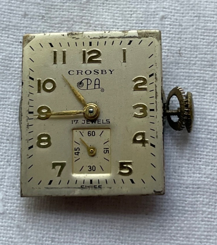 Crosby – movement for mens watch AS IS, lot 2105