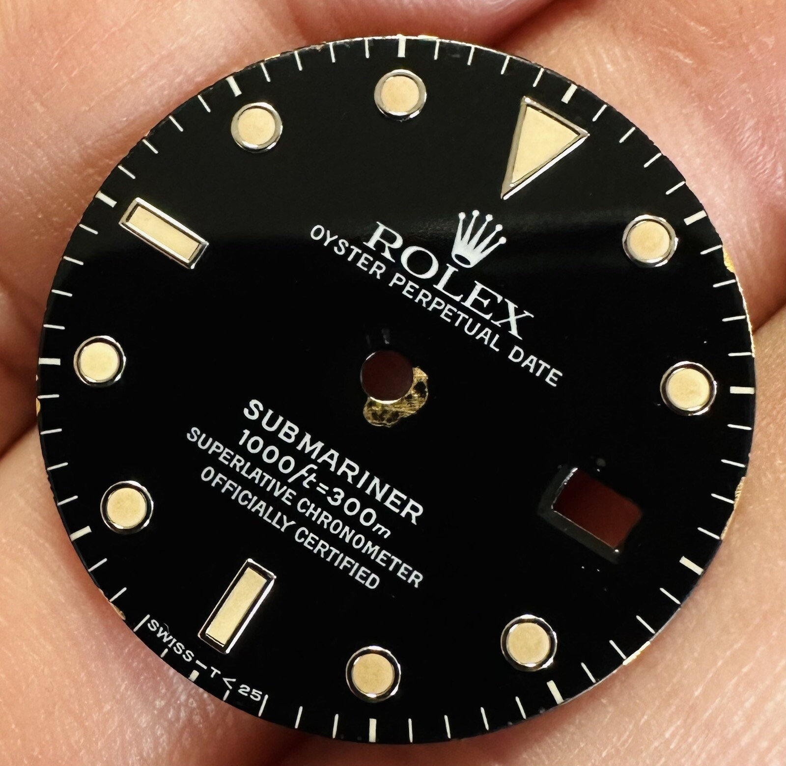 Rolex Black Dial Trit For Submariner Date Model Ref 16610 16800 168000