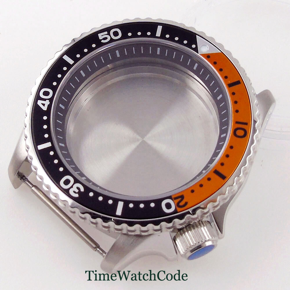 Fit NH35A NH36A 41mm Diver Mens Watch Case Alloy Bezel Insert 200M Waterproof