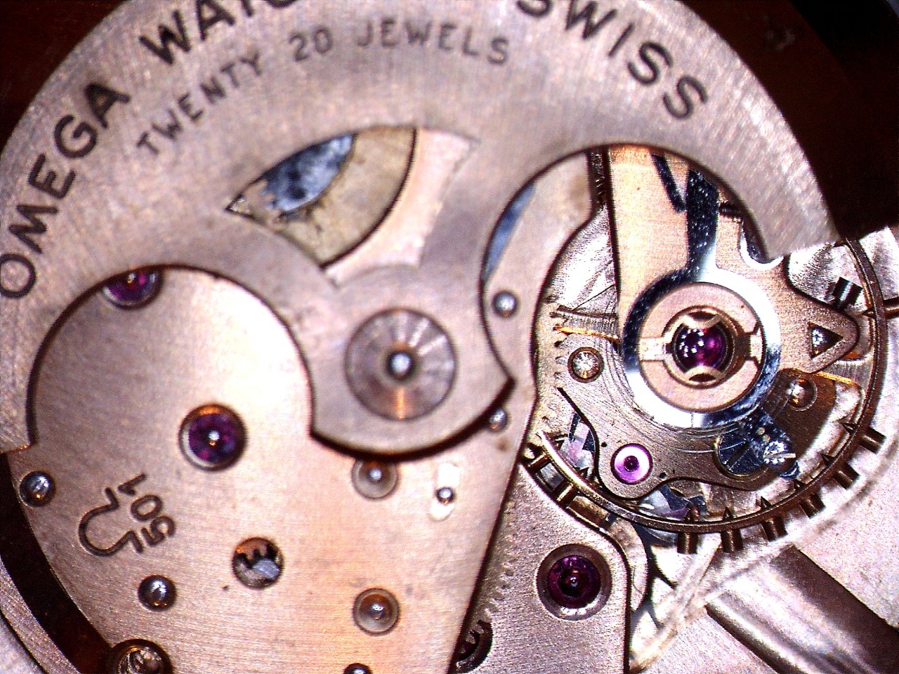 Omega Genuine Wristwatch, Calibre 501 Automatic Movement Parts – Spares List