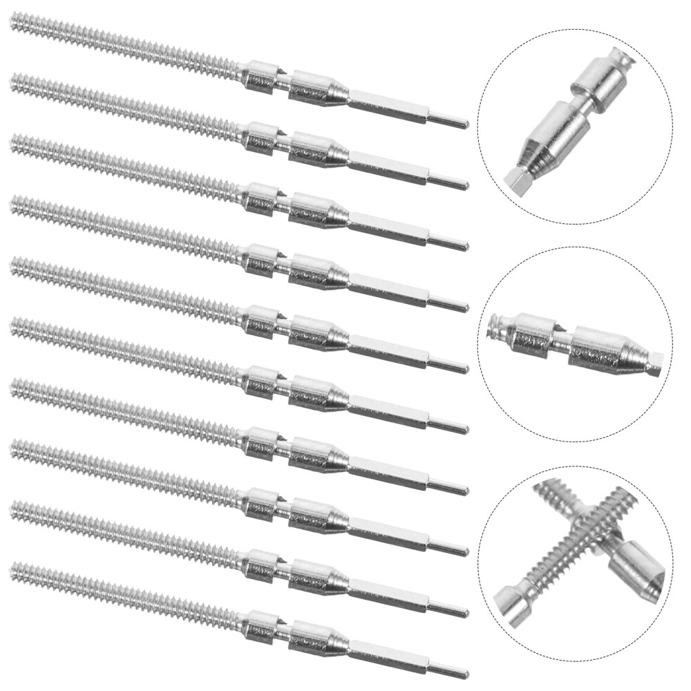 10Pcs Watch Movement Lever Winding Stem Universal Stems Parts Watches