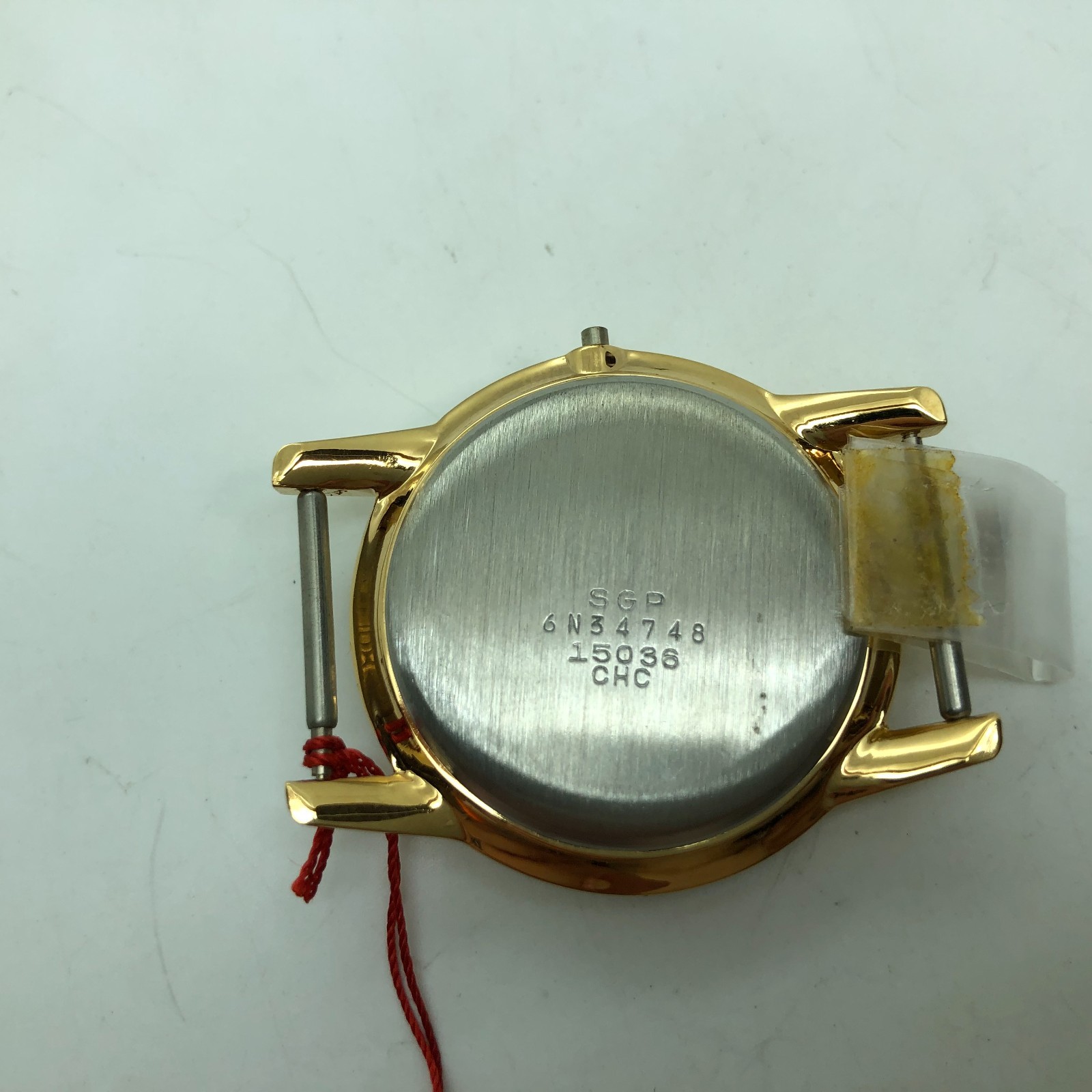 [w2476] SEIKO Parts 15036 Champion Calendar 800 Case SGP Crystal Crown Tag MT