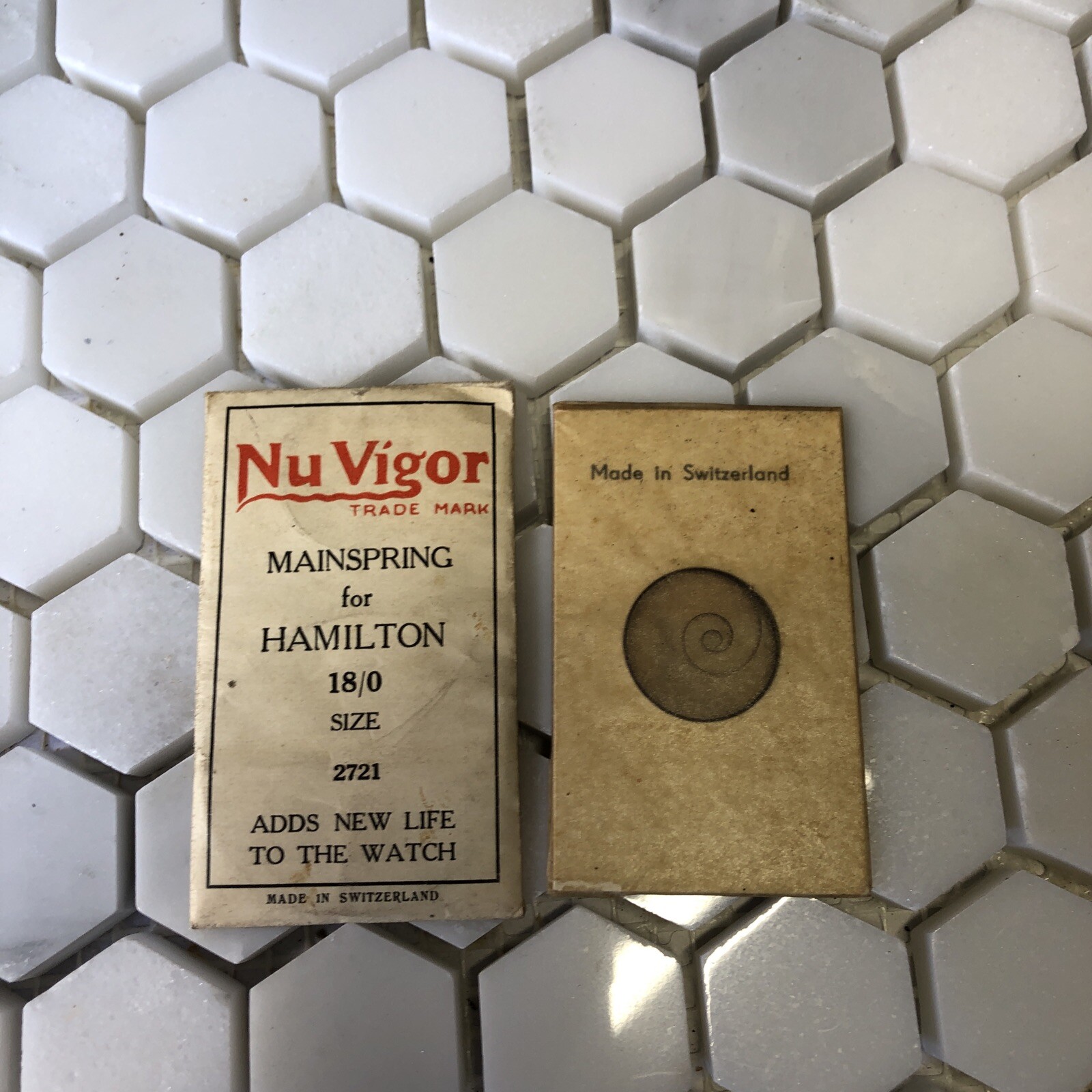 Vintage Hamilton Main Spring 18/0 Swiss Made 2721