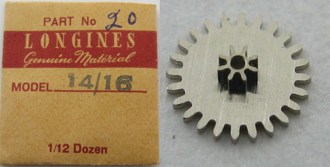 Longines 14.16 watch part: minute wheel #260