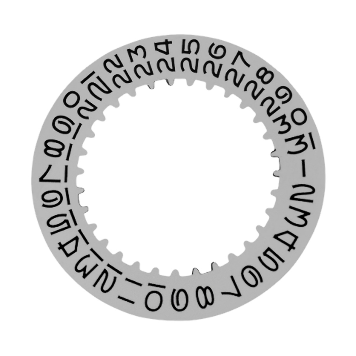 Gray Replacement Date Disc Calendar Wheel For Rolex GMT Master 6542