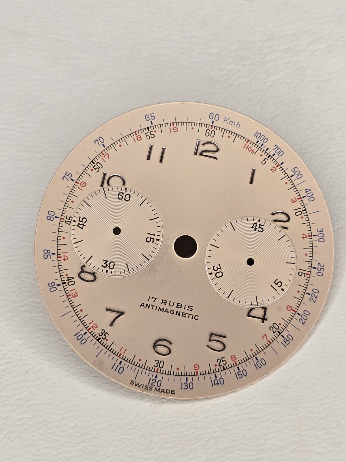 Nos Landeron 48 Salmon Dial 34mm Anonymous