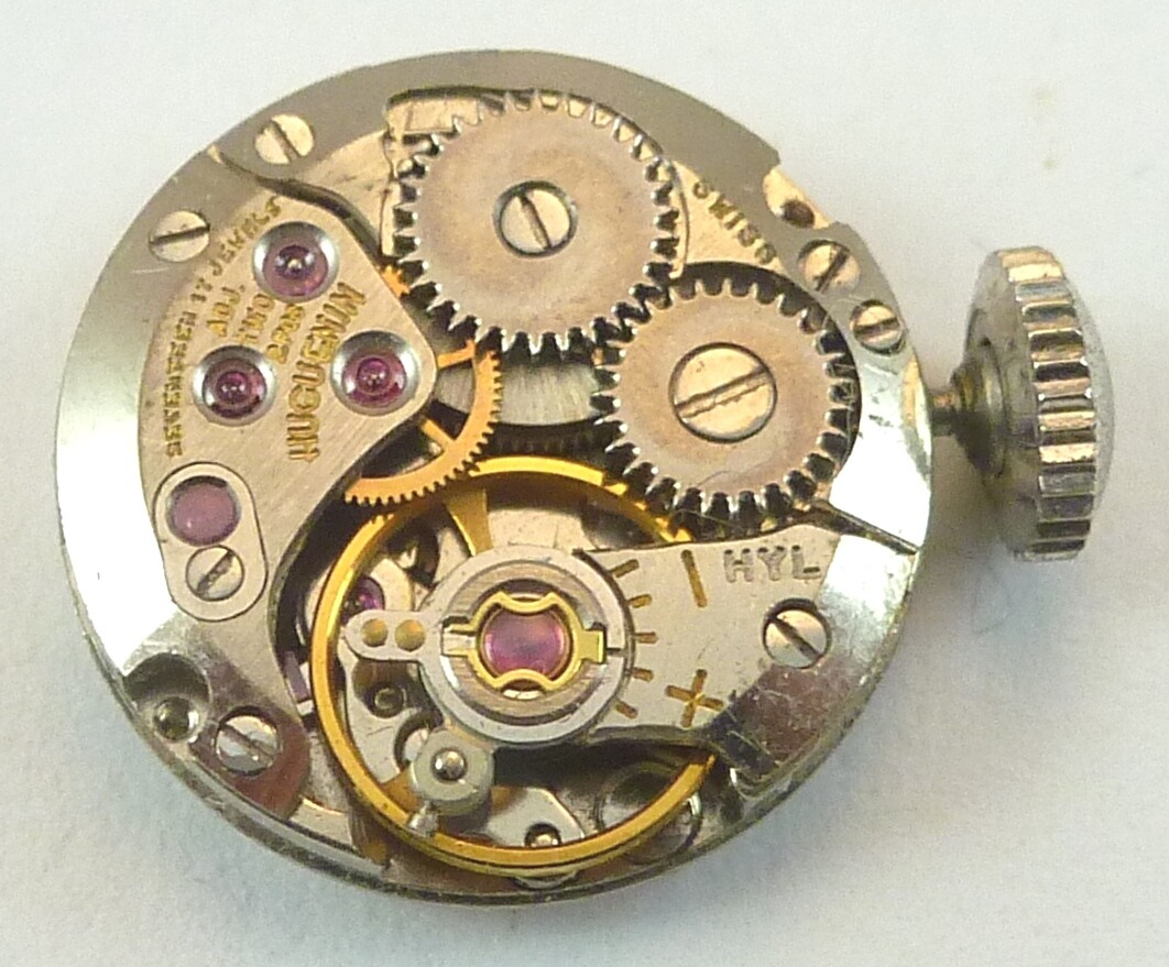 Vintage Huguenin LDS Mechanical Wristwatch Movement – Parts Repair