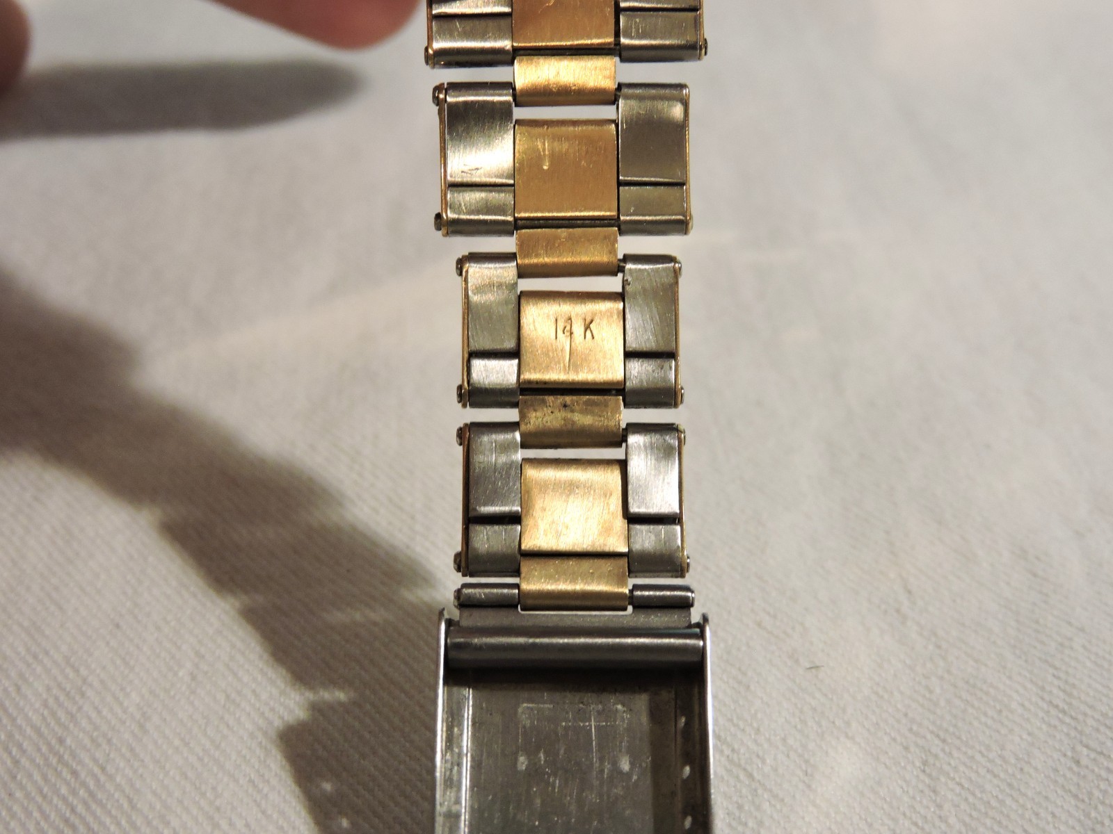 Rolex U.S.A. C & I Vintage Rivet Band 14K GOLD/Steel 20mm from 1950’s VERY RARE!