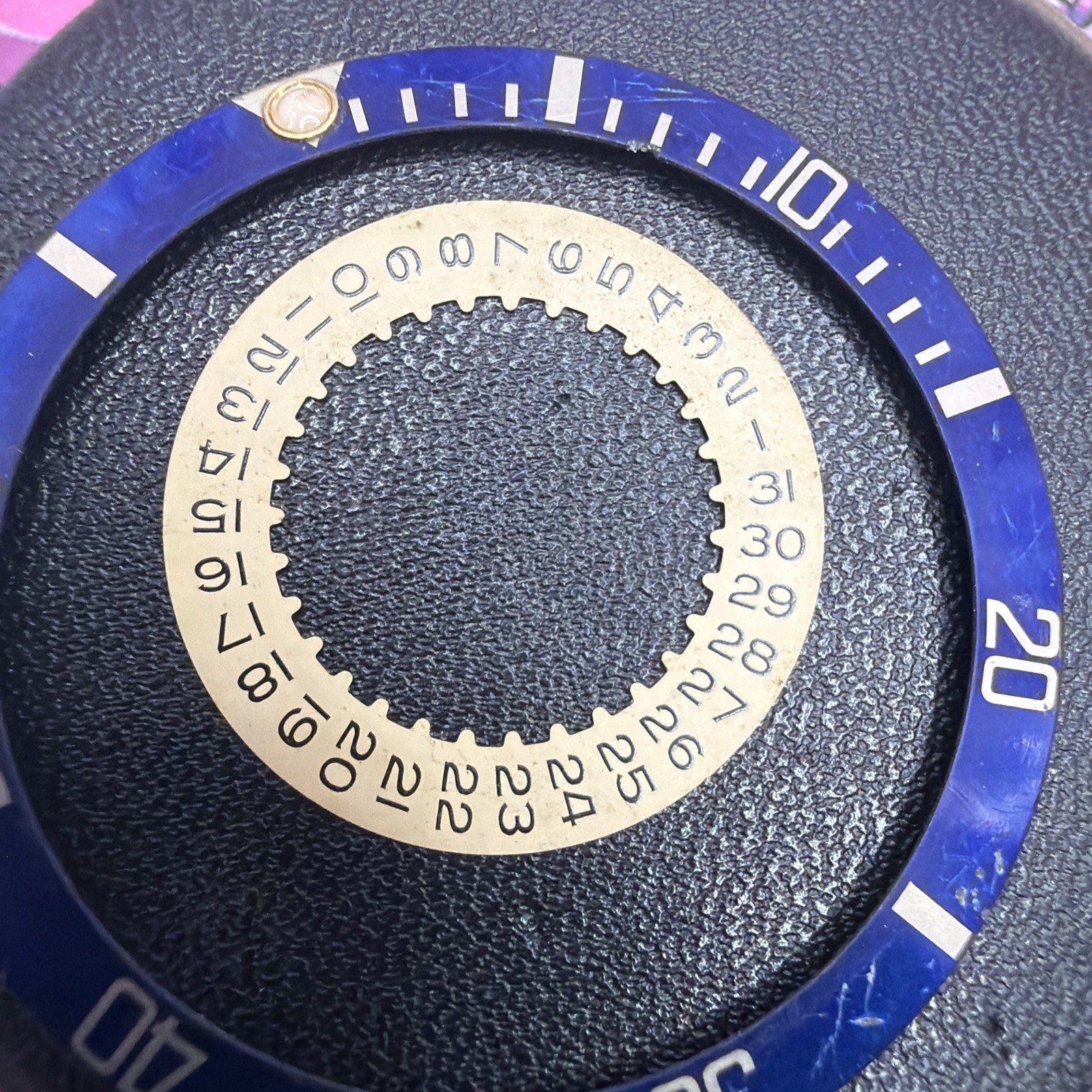 ROLEX SUBMARINER DIAL + Bezel + Disc Purple 16613 16618 ZUBMARINER Vintage Gen