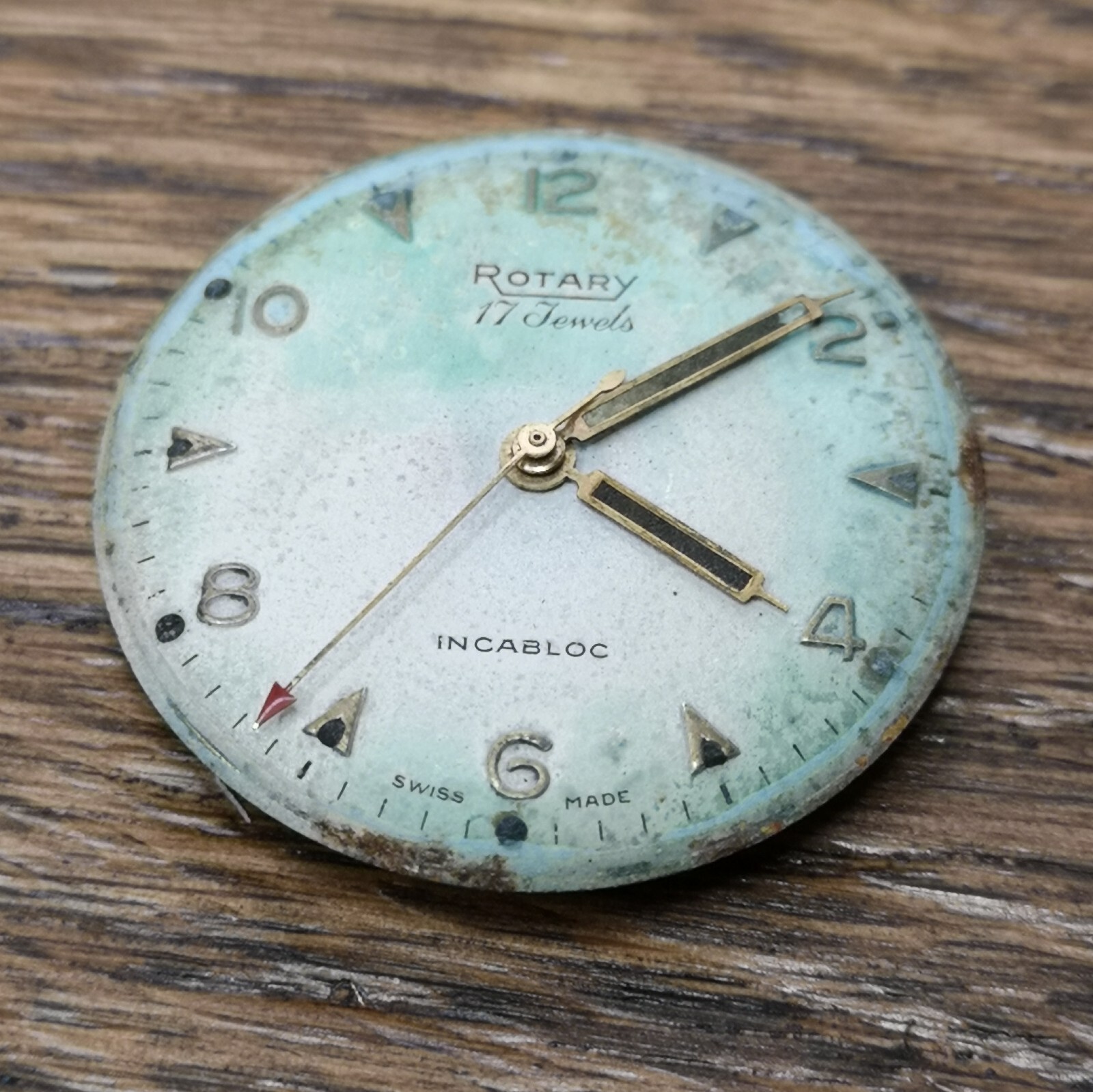 Peseux 380 Rotary Watch Movement, Ticking, For Project or Parts (CQ107)