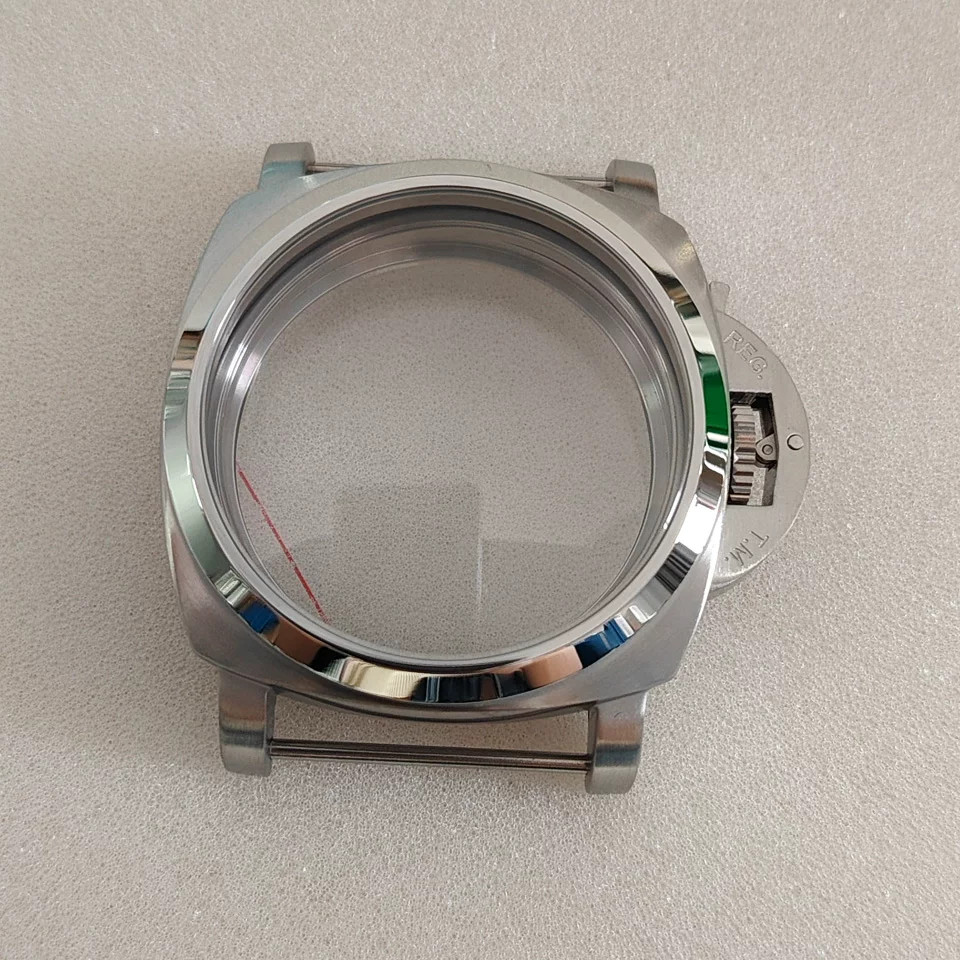47mm Stainless Watch Case Mineral Glass For ETA6497 ETA6498 ST3600 Movement