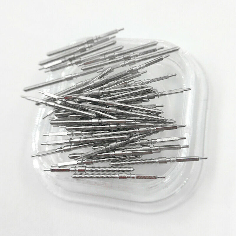 2 Pack Metal Watch 0.9mm Winding Stem Replacement Parts For 7750 7751 Movement h