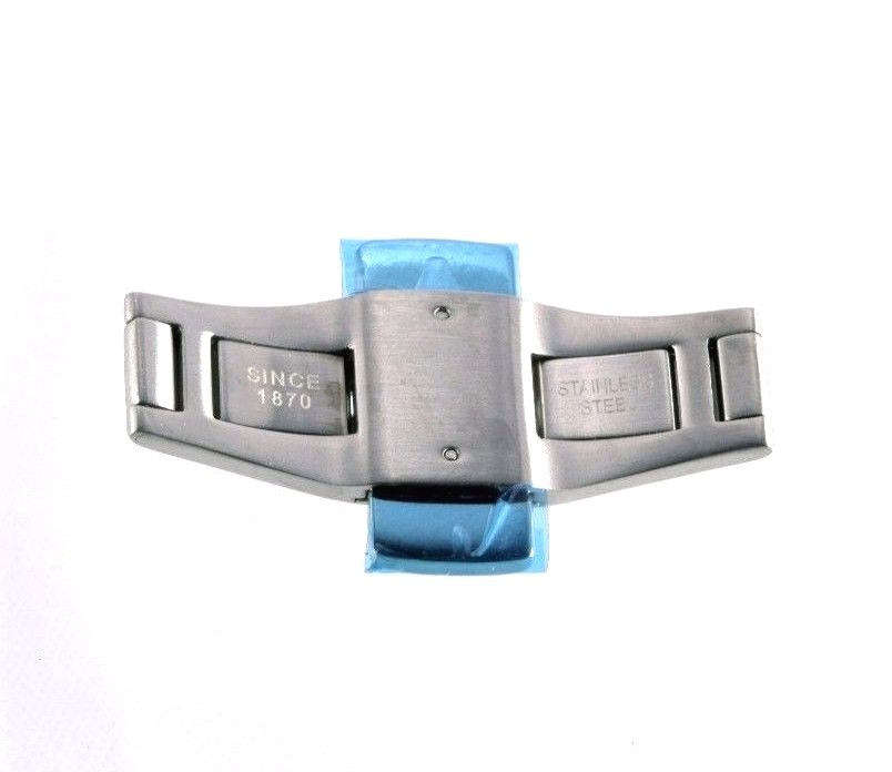 Matte Stainless Steel Butterfly Deployment Clasp 6 mm x 21 mm