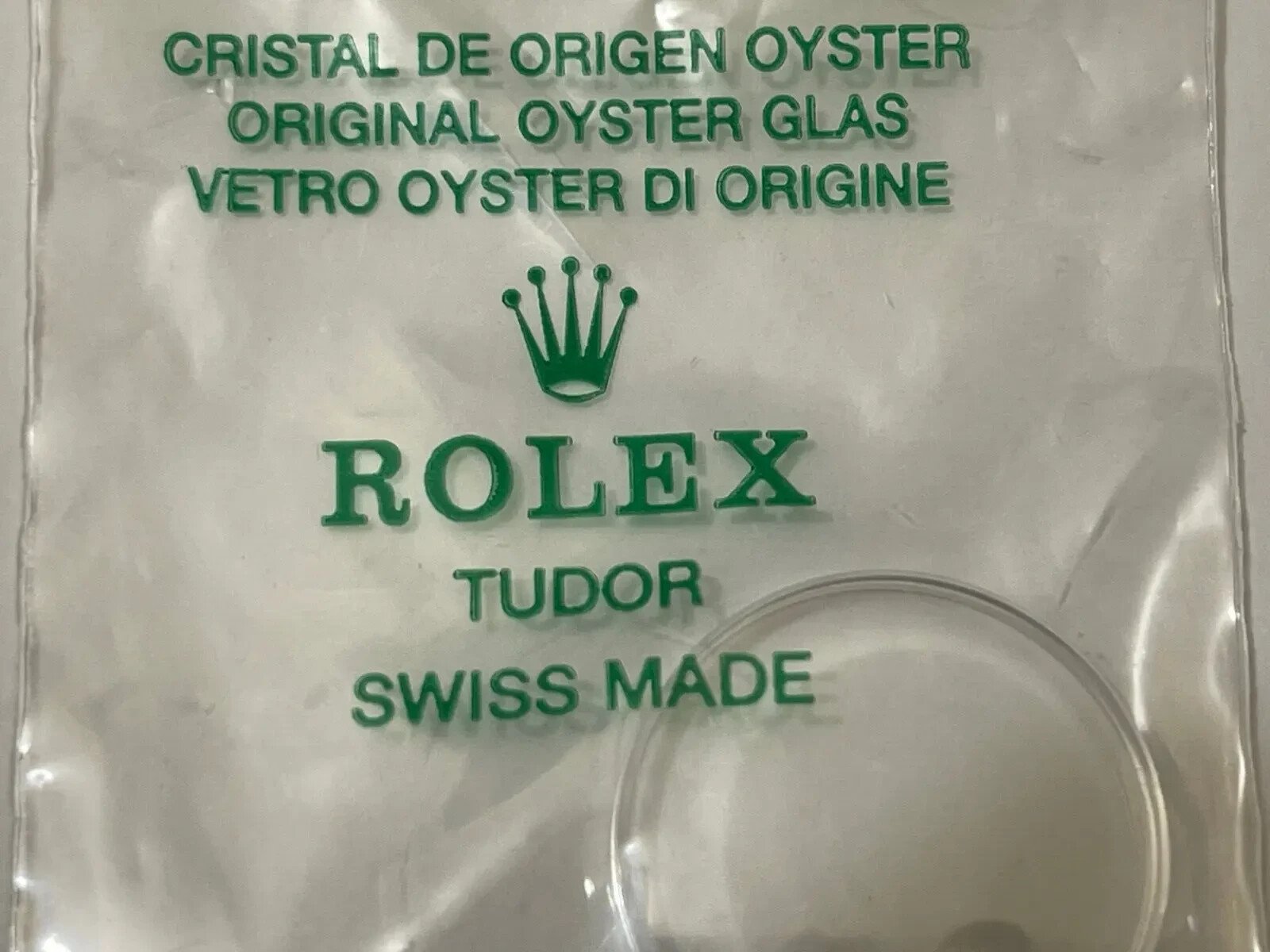 Rolex Tudor Acrylic Crystal new/sealed 25-101 – Authentic Rolex Watch Crystal