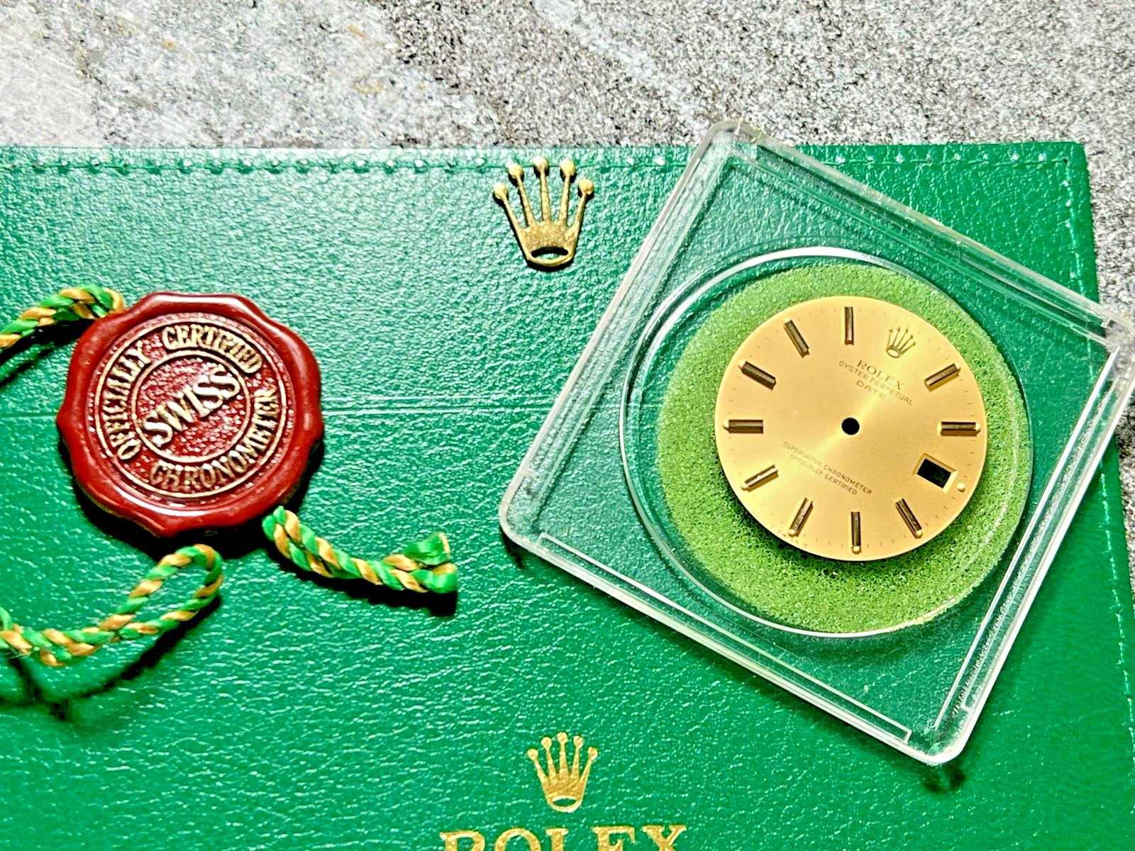 Factory Org Rolex Date Champagne Stick marker dial for Ref 15013-15233 FCD17304