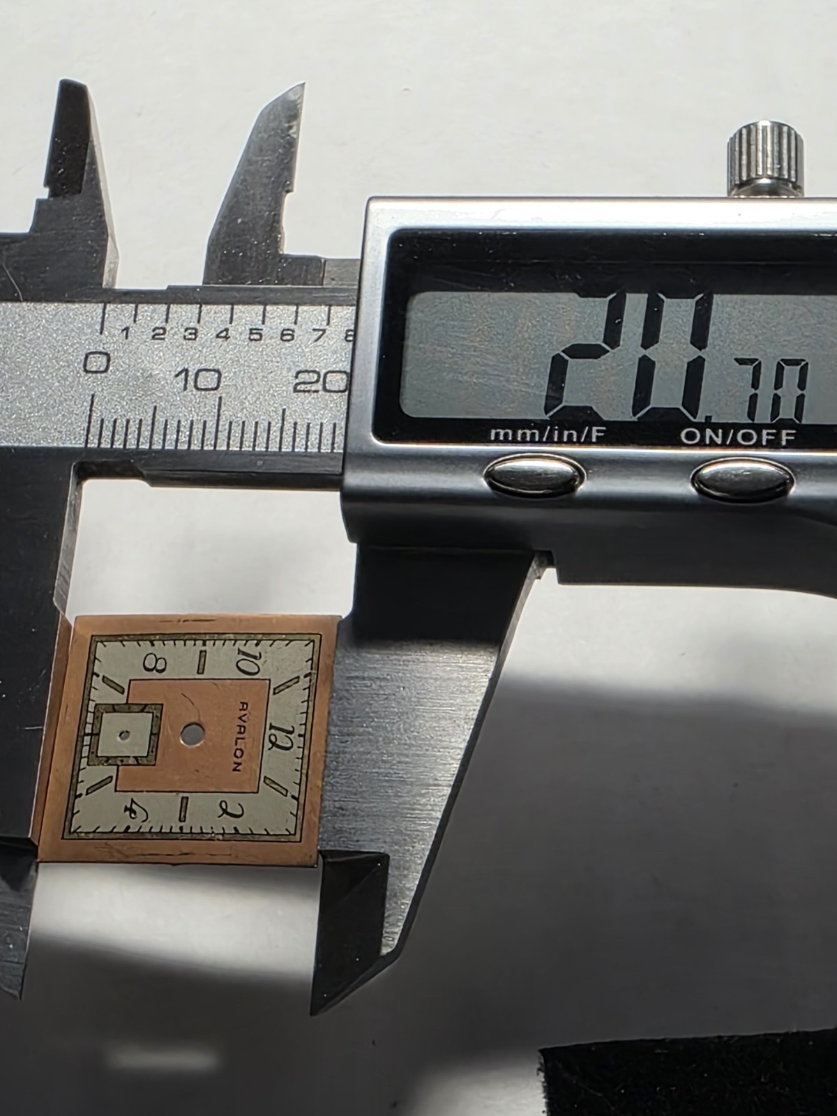 Vtg Avalon Art Deco Watch Dial 20.70×19.70mm (V19)