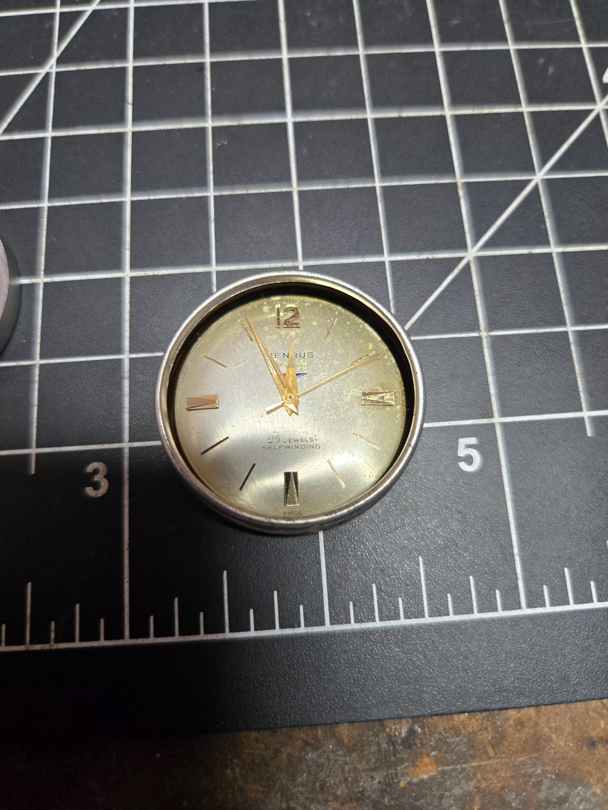 benrus automatic selfwinding watch movement 3 star fe 2d5 25 jewel 25j vintage