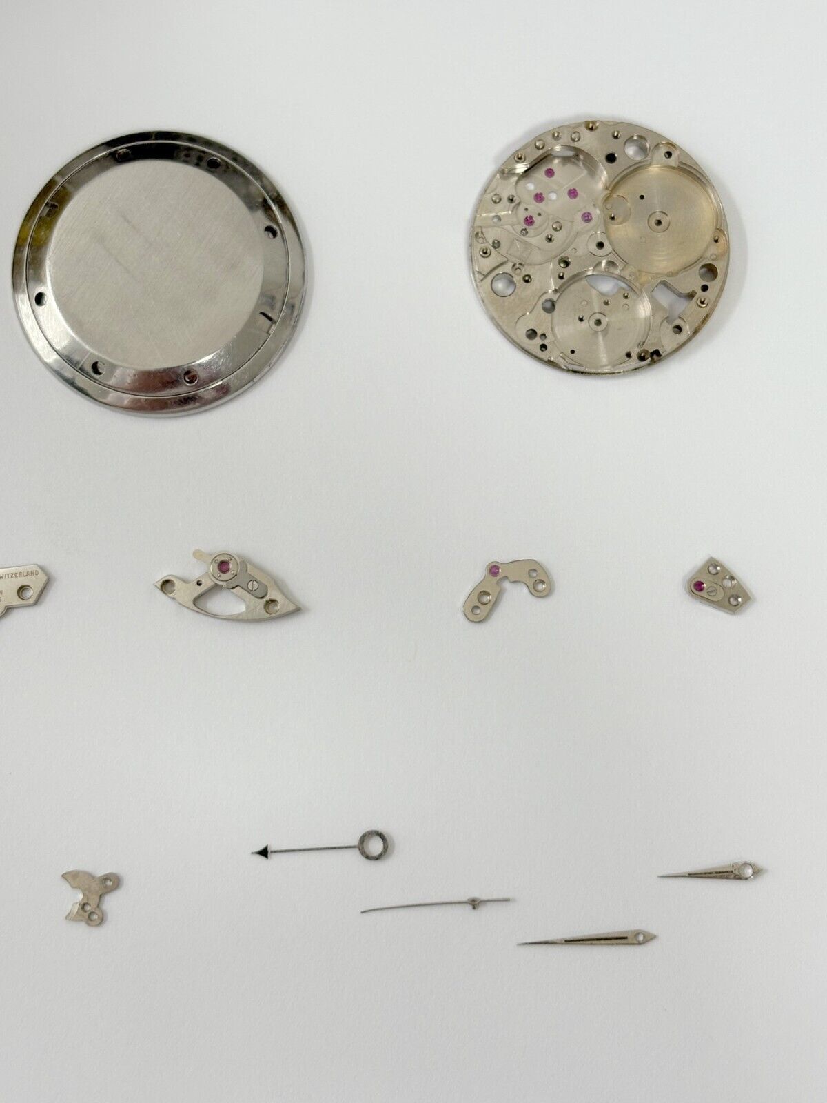 Vulcain Caliber 120 Movement Parts Balance Fork Wheel Spring Bridge Dial Case