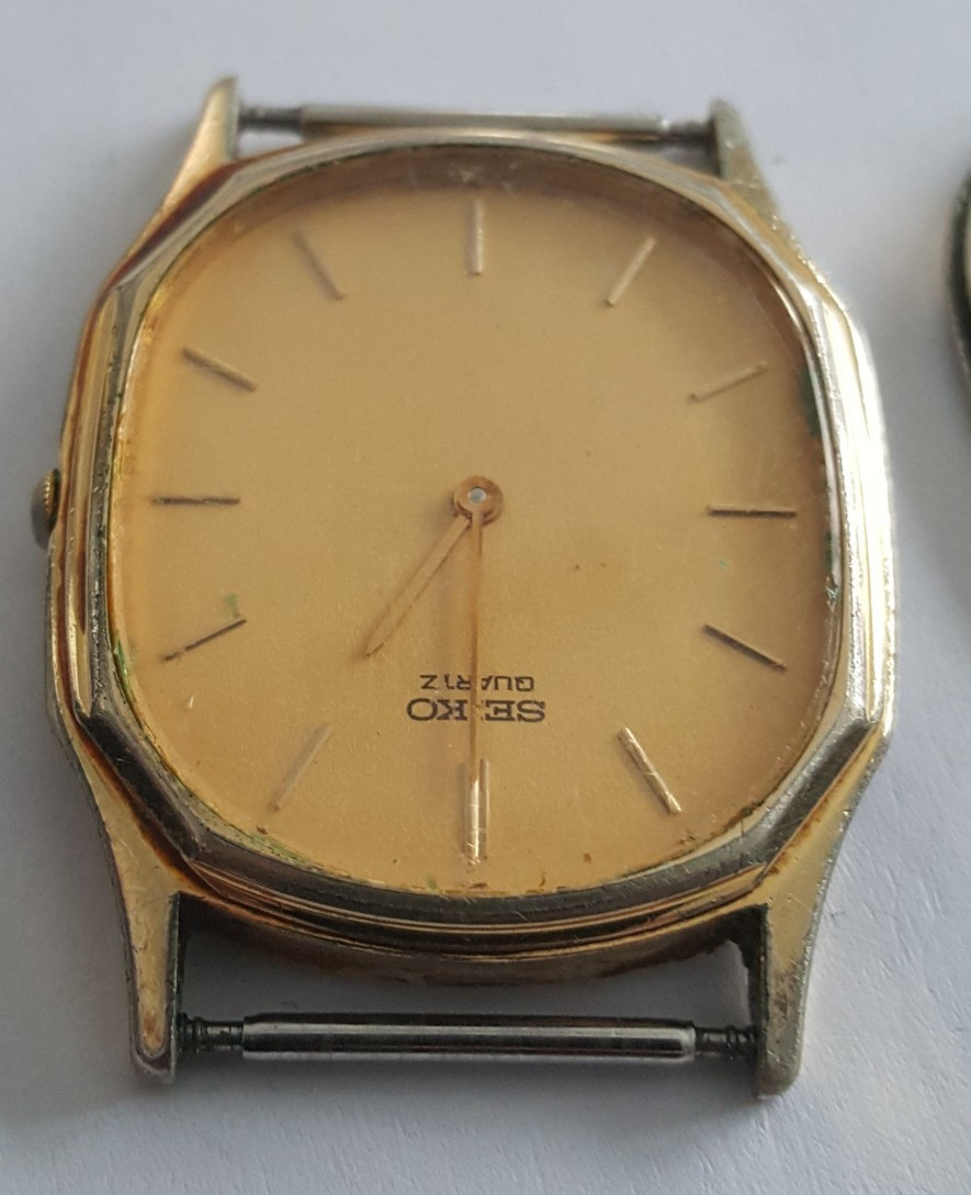 Seiko Gold Plated Bezel and Case Number 7430-5128 With Dial, Hands and Crystal