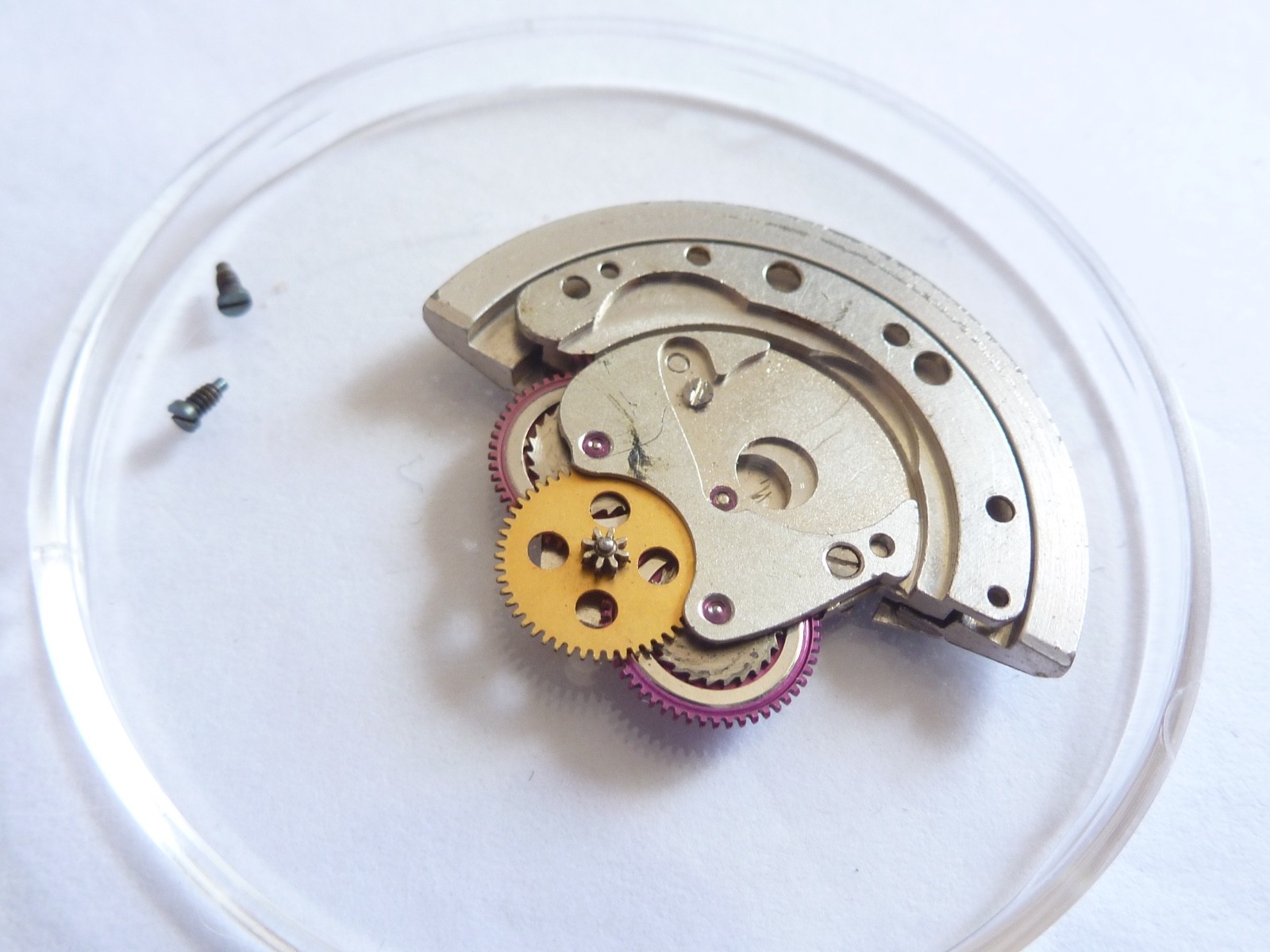 GENUINE Authentic Rolex Rotor + bridge 1570 perfect condition completely screw