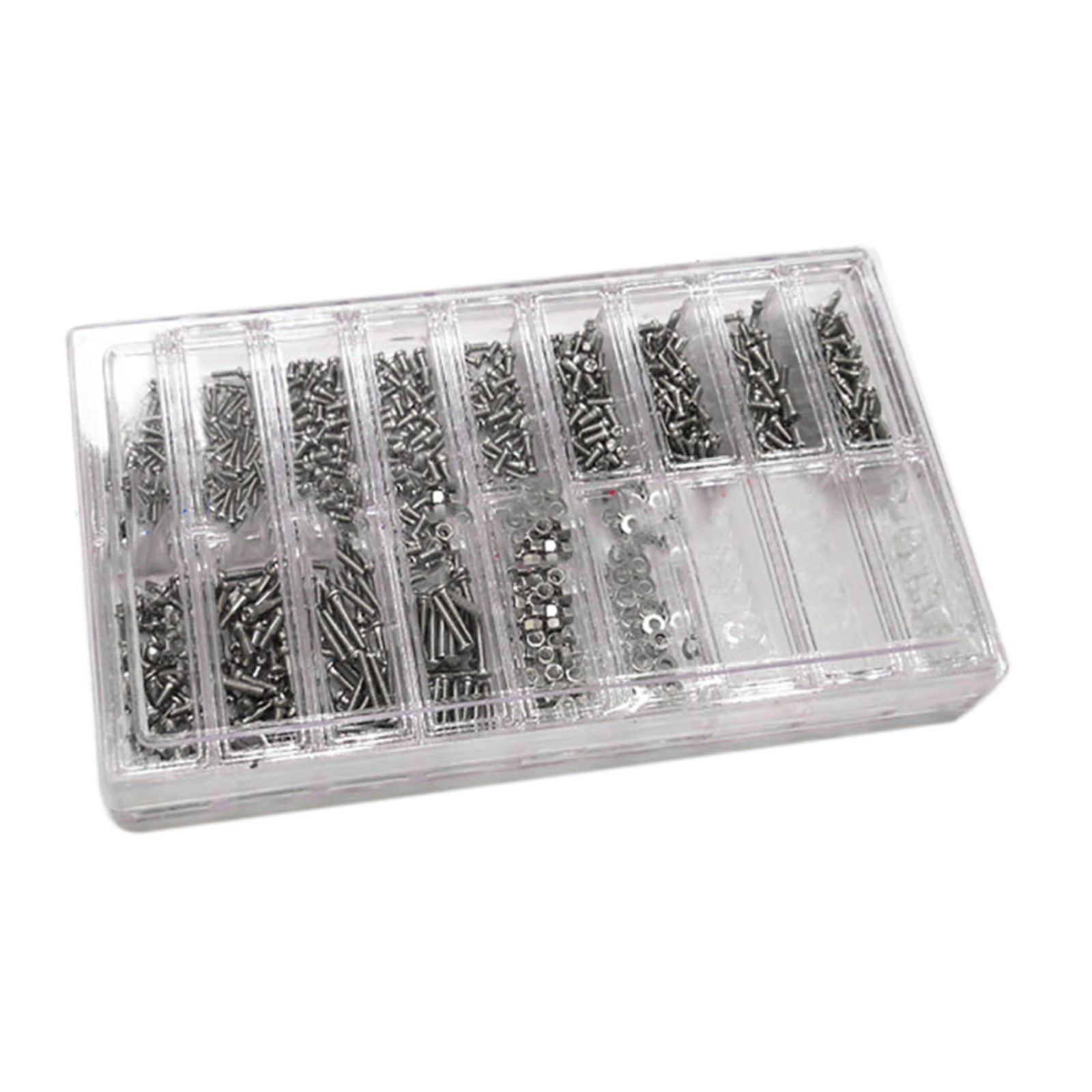 1 Box Stainless Steel & Plastic Eyeglass Sunglass Screws Nut Watchmaker Tools E