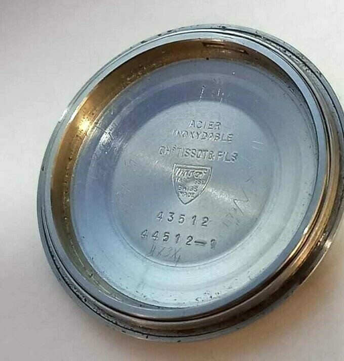TISSOT Seastar T12 CAL 783 Case back & Dial Used -Tissot ref 44512-9 PARTS