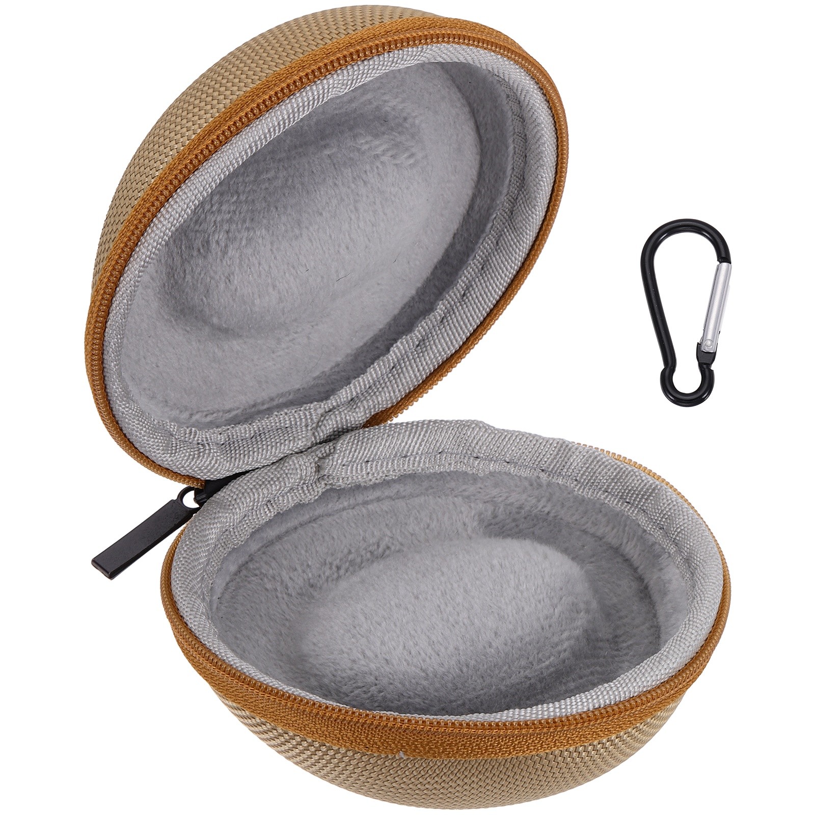 Watch Travel Case 1 Slot Oxford Watch Storage Box Up to 50mm / 2 Inch, Gold