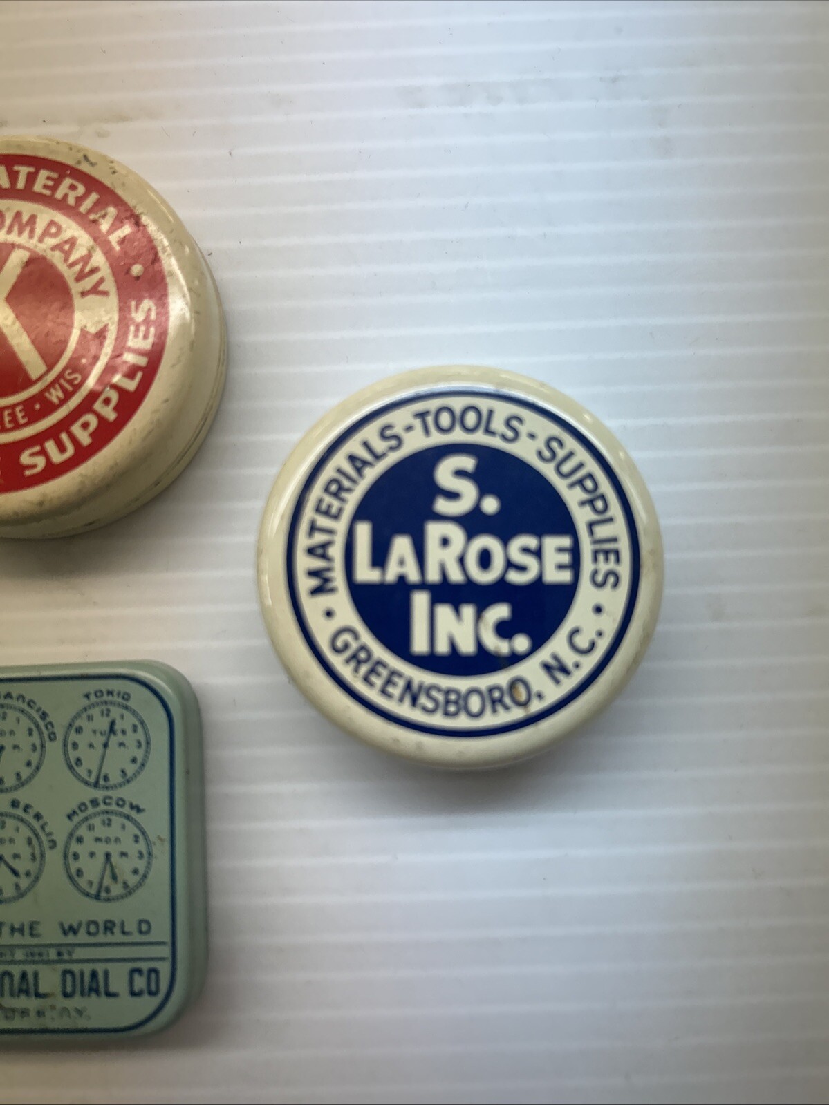 Vintage watch parts tins B