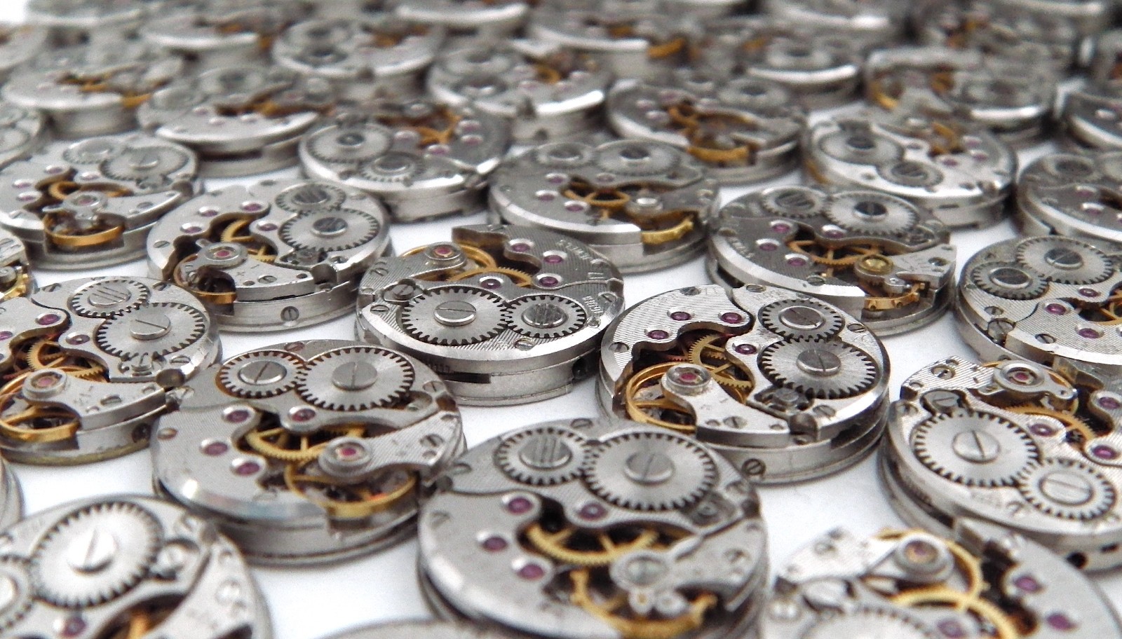 64 Round Watch Movements. 16mm Chaika Mechanisms. Steampunk Spare Parts, Gears.