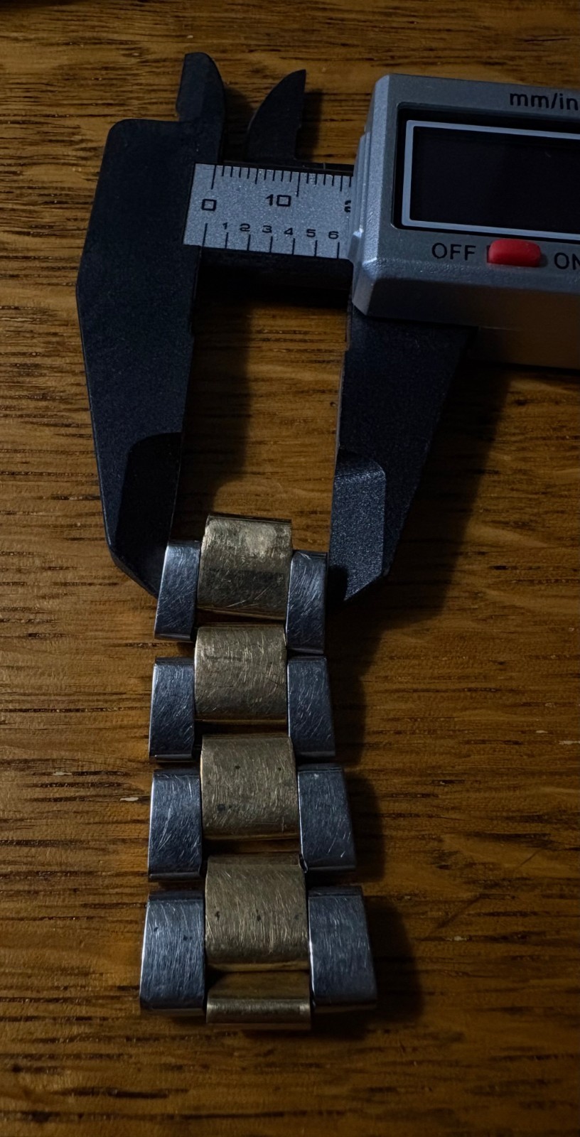 18K/SS TWO TONE OYSTER WATCH LINK FOR ROLEX DATEJUST, SUBMARINER, GMT MASTER 2