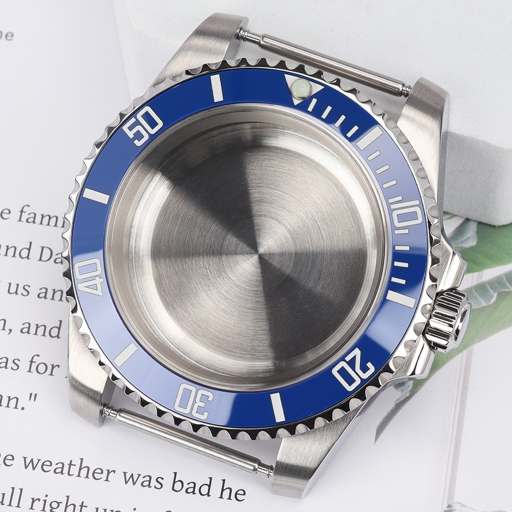 FEIYASHI Sapphire 40mm Classic Oyster Watch Case Brushed Steel For Seiko NH35 36