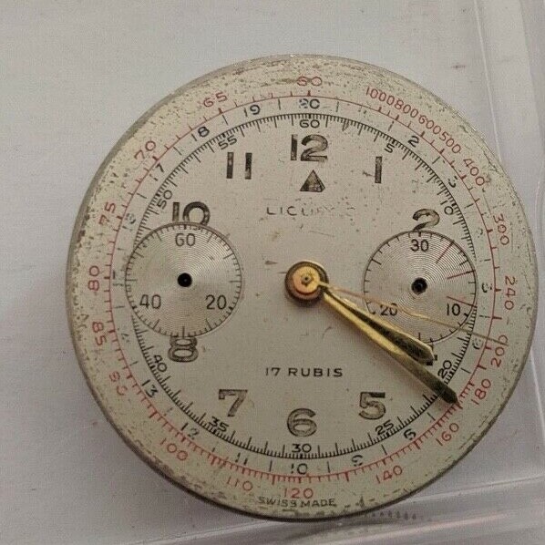 Longines L 48 17 JEWELS DIAL, Chrono MOVEMENT, HANDSx3 FOR PARTS OR REPAIRS, no