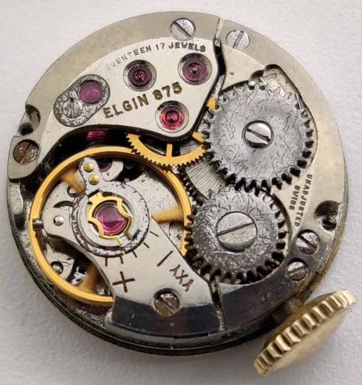 Vintage ETA Cal. 2442 17 Jewel watch movement Running