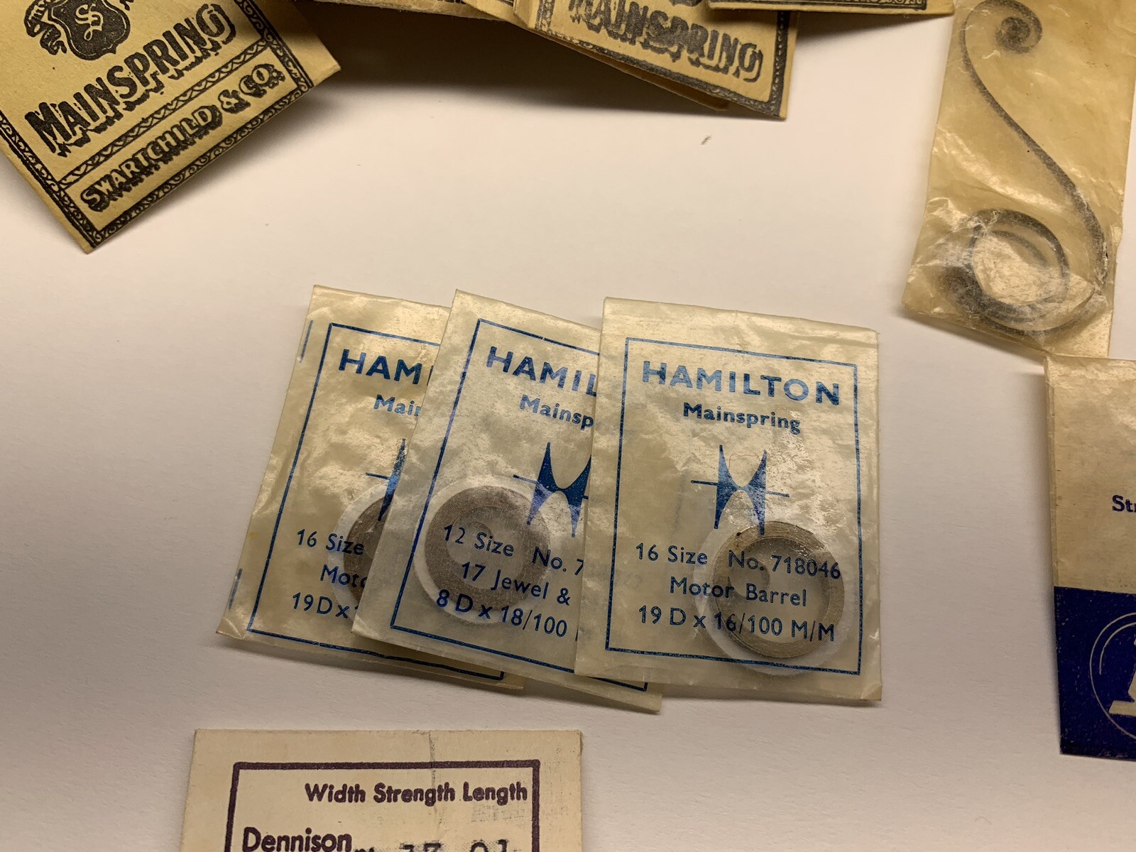 50 + pieces bulova elgin hamilton waltham and more unbreakable mainsprings