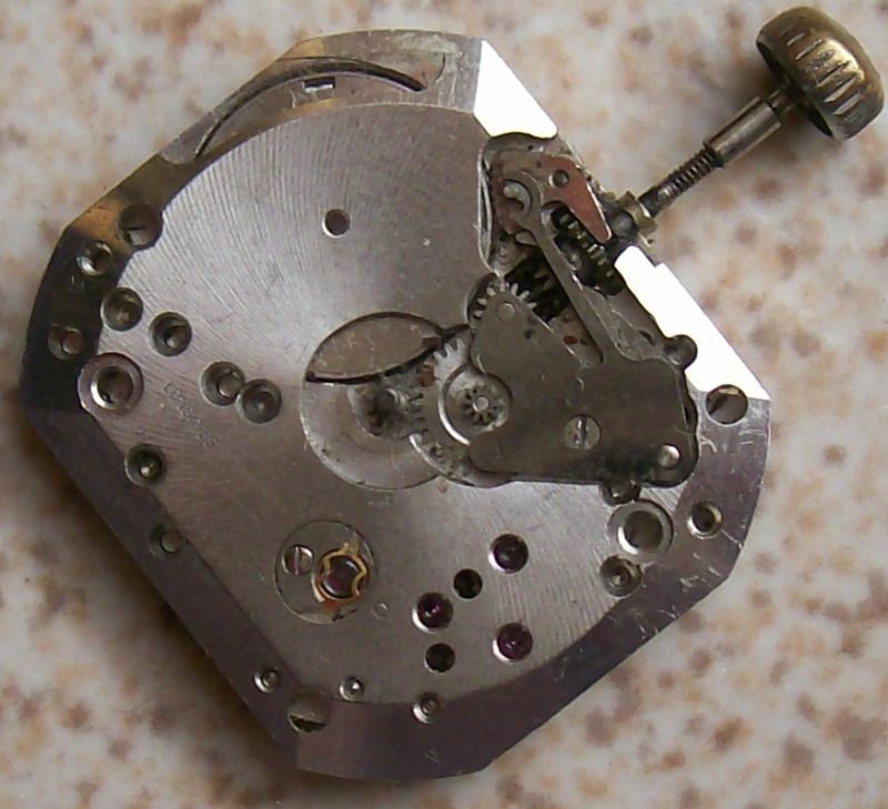 Vintage Longines Cal 370 wristwatch movement 23 mm. x 20 mm. aside