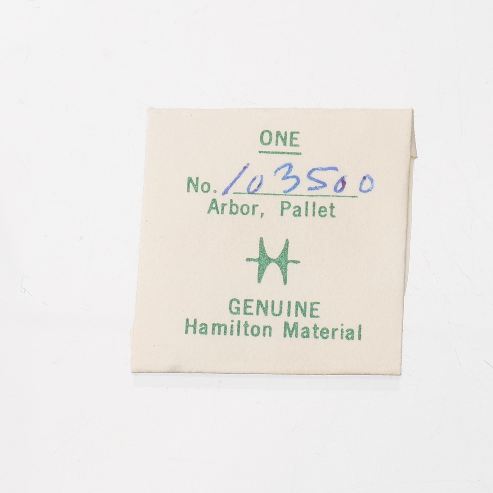 Hamilton 103500 Pallet Arbor Watch Part For 989, 989E Watch New NOS (H15)