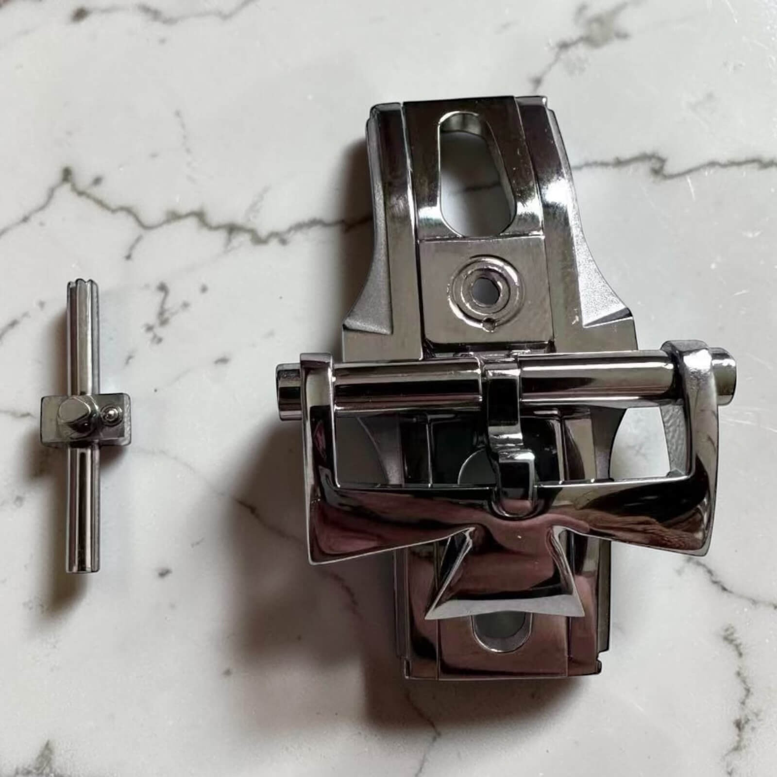 20mm Polish Steel Deployment Buckle Clasp Fits Vacheron Constantin Overseas