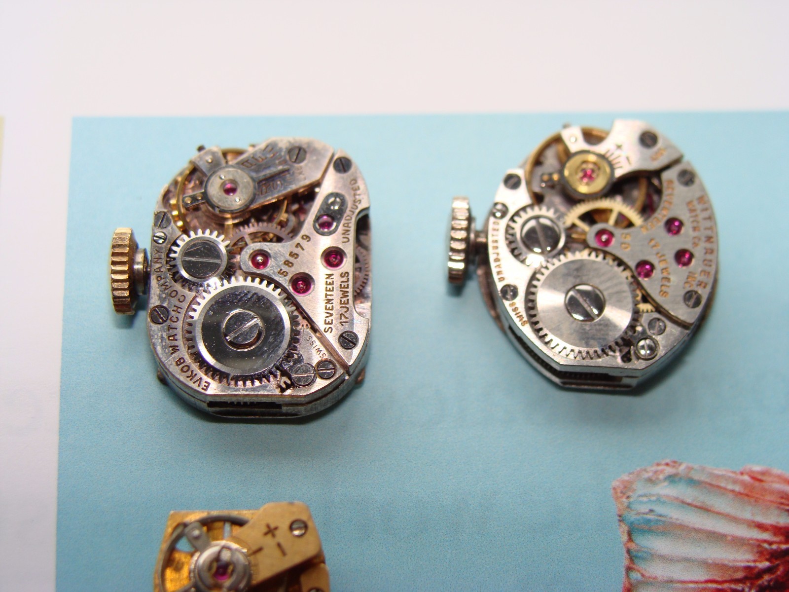 Vintage Watch Movements Lot – Longines Hamilton Bulova ETA 2512 Wittnauer 5D FHF