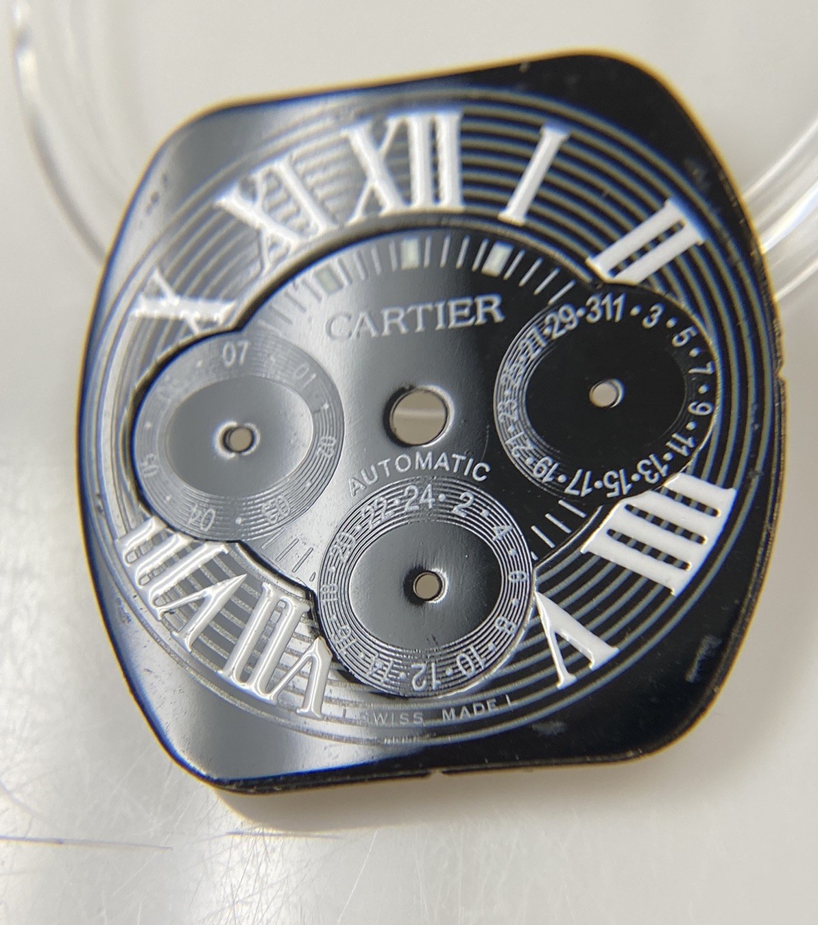 Original Cartier Roadster Chronograph 2618 Cal. 8510 Black/White Roman Dial