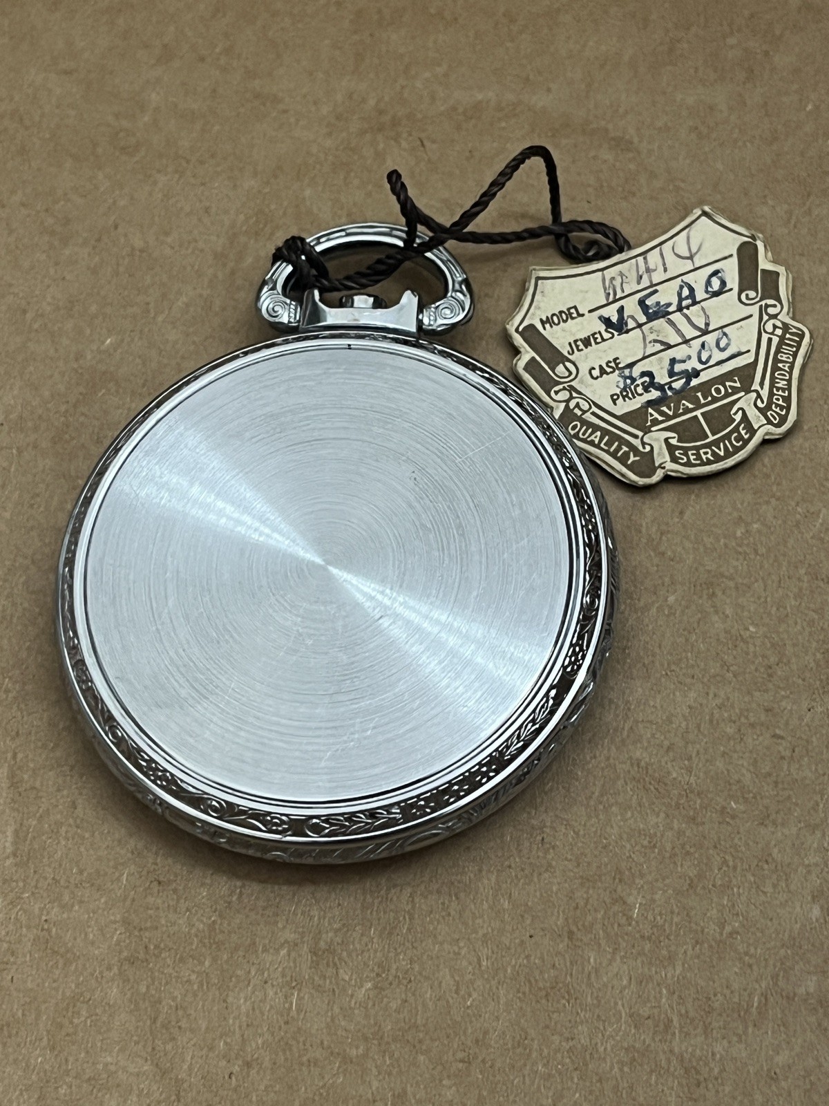 Avalon Base Metal Pocket Watch Case Approx 16s Open Face Extra Nice BIN$ 29.99