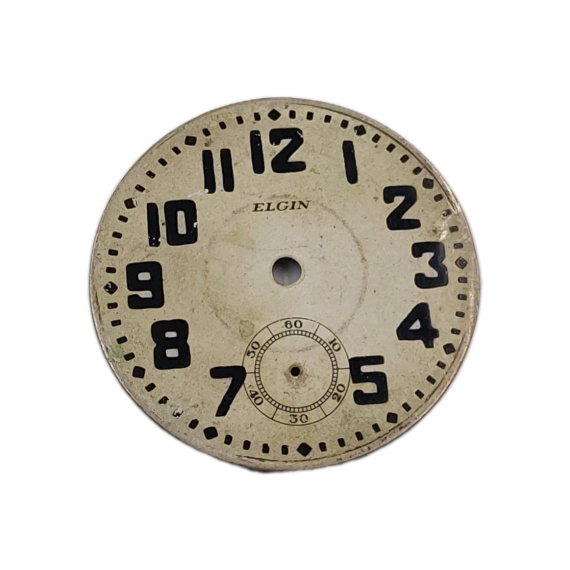 Elgin 45.1mm Metal Pocket Watch Dial Only 1705